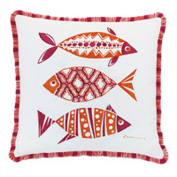 Paloma Hand Painted Decorative Pillow