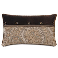 Powell Button Accented Decorative Pillow