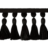 Tassel Trim Chunky Black