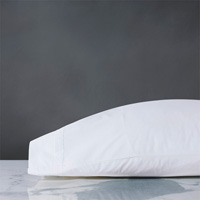 Vail Percale Pillowcase In White