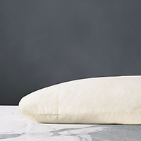 Fresco Sateen Pillowcase in Ivory