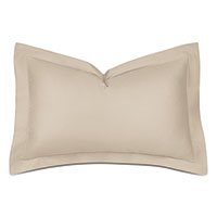 Deluca Sateen Queen Sham in Almond