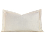 Emilio Jacquard Stripe Queen Sham in Ivory