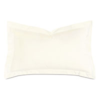 Fresco Sateen Queen Sham in Ivory