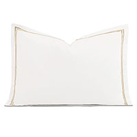 Enzo Satin Stitch Queen Sham in Sable