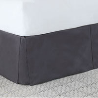 Edris Charcoal Bed Skirt