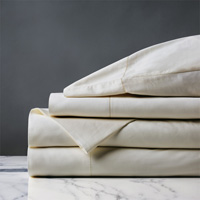 Roma Sateen Sheet Set in Ivory