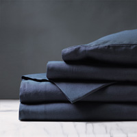 Shiloh Linen Sheet Set in Indigo