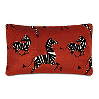 Tenenbaum Zebra Decorative Pillow in Cherry