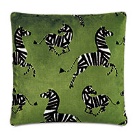 Tenenbaum Zebra Decorative Pillow in Sage