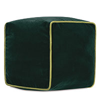 Uma Cube Decorative Pillow in Emerald 