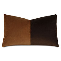 Uma Colorblock Decorative Pillow in Gold