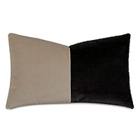 Uma Colorblock Decorative Pillow in Monochrome