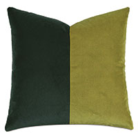 Uma Colorblock Decorative Pillow in Lime