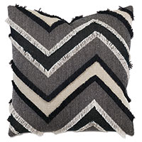 Jacinto Chevron Decorative Pillow in Peppercorn