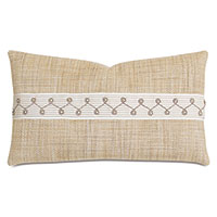 Lilo Embroidered Border Decorative Pillow