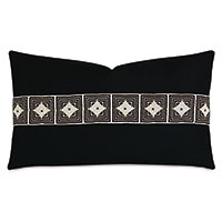 Cadenza Geometric Border Decorative Pillow