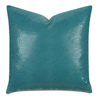 Nagini Faux Snakeskin Decorative Pillow