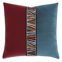 Uma Pizzazz Decorative Pillow in Scarlet