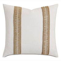 Sanders Jute Border Decorative Pillow