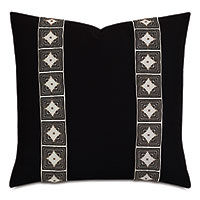 Cadenza Geometric Border Decorative Pillow