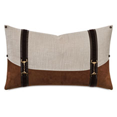 EQUESTRIAN COLORBLOCK DECORATIVE PILLOW