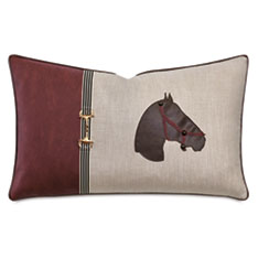 EQUESTRIAN LASERCUT DECORATIVE PILLOW