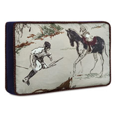 EQUESTRIAN PRINT DECORATIVE PILLOW