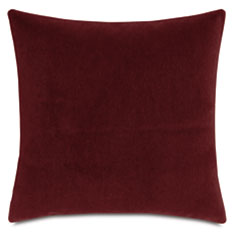 BRAHMS ALPACA DECORATIVE PILLOW IN MERLOT