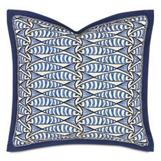 BOQUERONES SARDINES DECORATIVE PILLOW IN SAPPHIRE