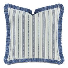 WELLERMAN STRIPED DECORATIVE PILLOW IN NAVY
