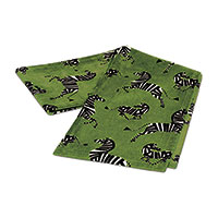 Tenenbaum Zebra Table Runner in Sage