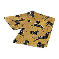 Tenenbaum Zebra Table Runner in Honey