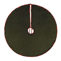 Tenenbaum Velvet Tree Skirt in Olive