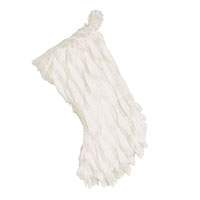 Tinsel Faux Fur Stocking