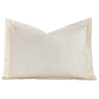 Emilio Jacquard Stripe Standard Sham in Ivory