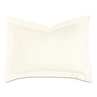 Fresco Sateen Standard Sham in Ivory