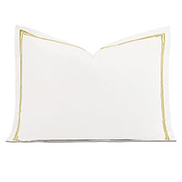 Enzo Satin Stitch Standard Sham in Daffodil