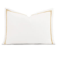 Enzo Satin Stitch Standard Sham in Gold