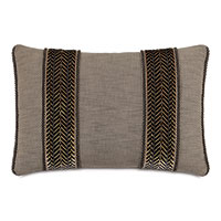 Talena Chevron Trim Decorative Pillow