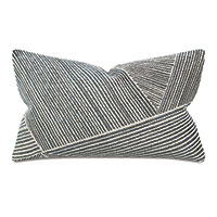 Bezel Multidirectional Stripe Decorative Pillow