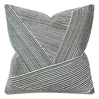 Bezel Multidirectional Stripe Decorative Pillow