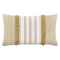 WREN TRIM APPLIQUE DECORATIVE PILLOW