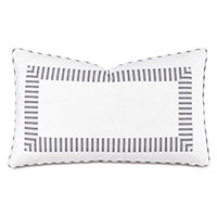 BLASS TICKING DECORATIVE PILLOW IN BLACK