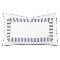 BLASS TICKING DECORATIVE PILLOW IN NAVY