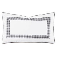 MALAYA GINGHAM DECORATIVE PILLOW IN BLACK