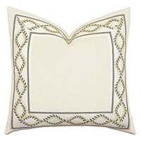 Marguerite Mitered Border Decorative Pillow