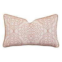 Marguerite Damask Embroidery Decorative Pillow