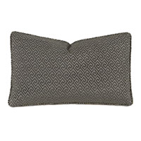 Nigel Greek Key Decorative Pillow in Graphite