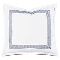 MALAYA GINGHAM EURO SHAM IN NAVY